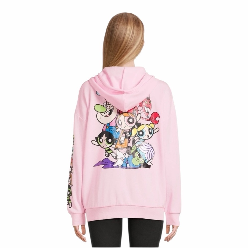 Powerpuff Girls Pink Graphic Hoodie - Size Medium